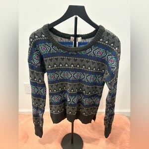 SO Multicolor Patterned Women's Sweater